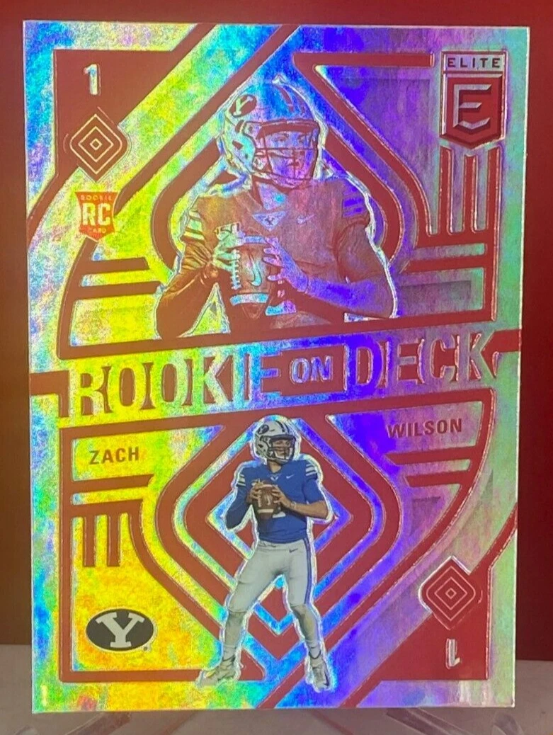 Zach Wilson 2021 Donruss Elite Rookie on Deck RD3 BYU Jets RC Rookie
