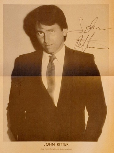 Wonderful JOHN RITTER Signed Variety Magazine Page Three's Company | eBay