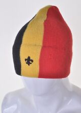 VINTAGE Belgian Flag 70s Ski Hat Beanie Bobble Retro Men Women Unisex Belgium