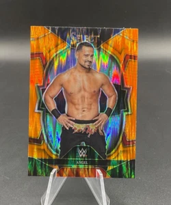2023 Panini Select WWE # 90 Angel Orange Flash Prizm - Picture 1 of 2