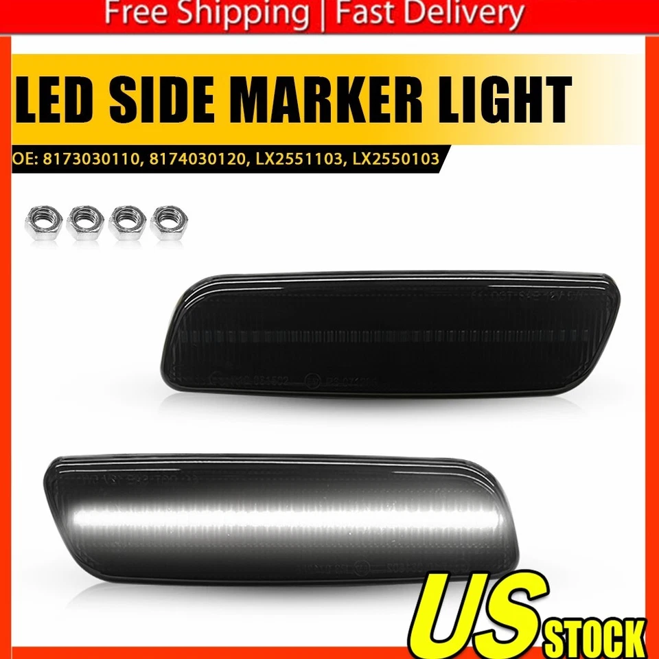 Marcadores laterales LED completos ámbar Smoke Len para Lexus GS300 IS300 LS400 1998-05, etc. B Foto 1 de 4