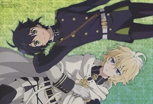 poster promo Seraph of the End Owari no Samurai Warriors anime Yuichiro Mikaela - Picture 1 of 2