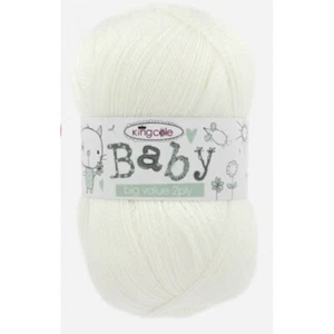 King Cole 100g Big Value Baby 2 Ply 100% Acrylic Yarn Crochet Wool - Picture 1 of 3