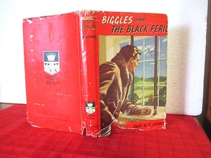 BIGGLES AND THE BLACK PERIL 1958  HCDJ Capt. WE Johns THAMES / KINGSTON - Picture 1 of 6