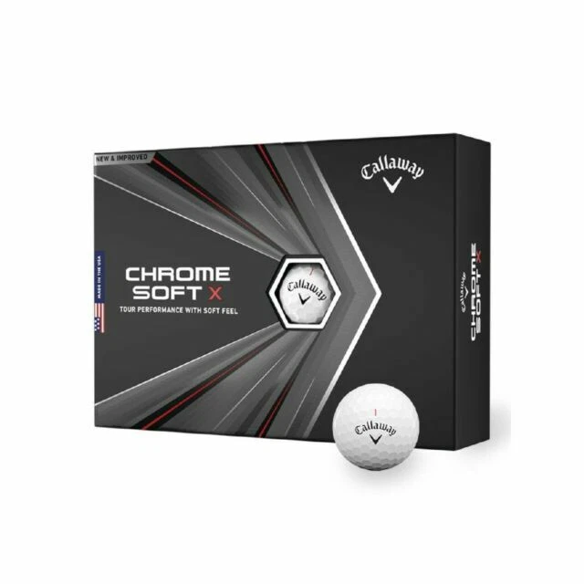 Callaway Chrome Soft X 20 Golf Balls 1 Dozen - White (2020)