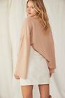 Free People 100 Cashmere Blossom Cozy Chic Sweater Neutral Medium Rrp 148