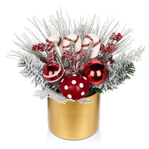 Small Christmas Tree Tabletop 10 Inch Artificial Flocked Mini Christmas Tree ... - Picture 1 of 7