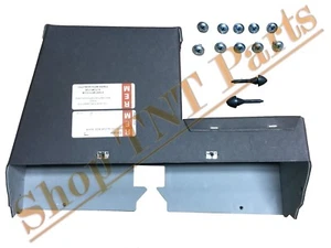 1964 1965 Chevelle Glove Box Liner w/Air Gray Felt w/ 10pc Screws & 2pc Bumpers - Picture 1 of 3