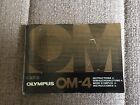 Olympus OM4 Instruction Booklet Manual 82 Pages.