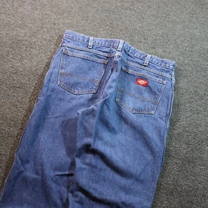 Y2K/2000s DICKIES BAGGY CARPENTER DENIM BLUE JEANS 36X30 - Picture 1 of 7