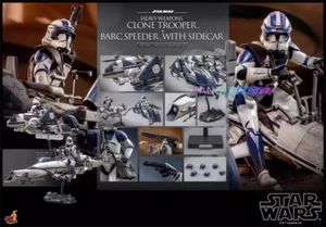 Hottoys Star Wars The Clone Wars Heavy Weapons Clone Trooper&Barc Speeder Figure - Picture 1 of 15