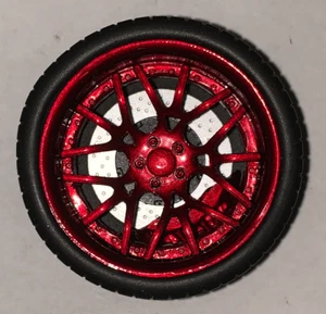 1/18 AB Models Forgiato Wheels Ideal For Maserati in Shinny Red AB1029 - Picture 1 of 2