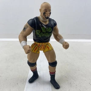 WWF WWE Headbangers Mosh Thrasher Figure 1997 Jakks Pacific Loose Joints Yellow - Picture 1 of 15