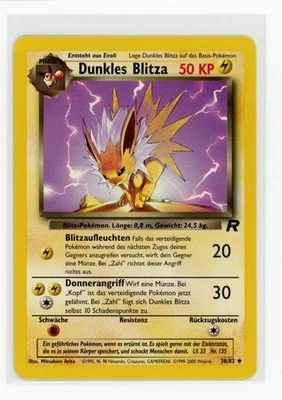 Pokemon Team Rocket #38/82 Dark Jolteon German - Image 1 of 2