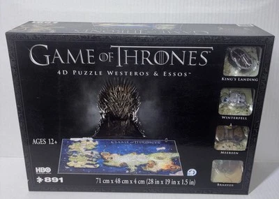 Game of Thrones 4D Puzzle of Westeros and Essos HBO - Image 1 of 4