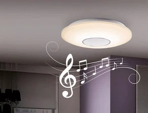 LED Deckenleuchte Deckenlampe mit Bluetooth-Lautsprecher dimmbar - Bild 1 von 7