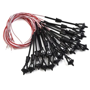 20Pcs Model Railway LED Lamppost Lamps Wall Lights 1:150 Scale 3V Decor - Picture 1 of 15