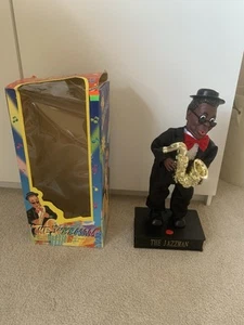 Vintage THE JAZZMAN Singing Swinging Saxophone Player - NOT WORKING - Picture 1 of 1