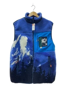 A BATHING APE fleece Vest Navy M Used - Picture 1 of 5
