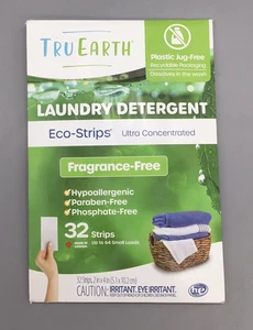 Detergente para ropa TruEarth 32 Eco-Strips/64 cargas sin fragancia - ¡NUEVO! - Imagen 1 de 2