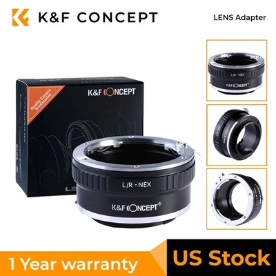 Adaptador K&F Concept L/R-NEX para lente Leica R a cámara Sony E Mount NEX3 NEX5 EE. UU. Foto 1 de 4