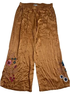 Johnny Was Workshop Boho bestickte Lounge Hose Größe L Gummibund - Bild 1 von 8