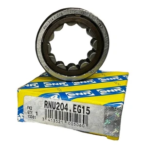 SNR RNU204.EG15 Cojinete de Rodillo de Cilindro Sin Anillo Interior 20x47x14 MM - Imagen 1 de 9