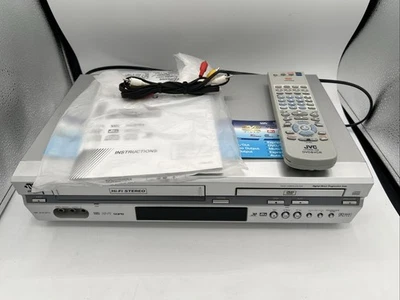 JVC HR-XVC27U DVD VCR Combo Reproductor Grabadora VHS Con Control Remoto, Probado y Funcionando Foto 1 de 4