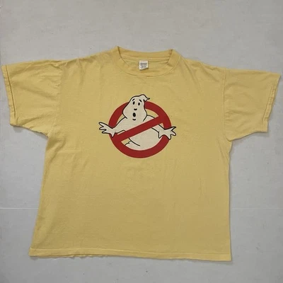 Camiseta De Colección XL Ghost Busters Película Original Puntada Única Gráfica Años 80 Amarilla Foto 1 de 4
