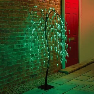 5 Fuß Blüte grün Baum Licht 128 LED Garten Ornamente Dekoration Weihnachtslicht - Bild 1 von 1