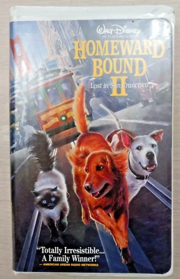 Homeward Bound II 2 - Lost in San Francisco VHS  Disney Clam shell - Image 1 of 4