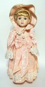 The Emerald Doll Collection Porcelain Blonde in Pink Dress #79503 - Picture 1 of 7