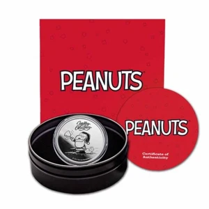 Peanuts® Snoopy & Woodstock Weihnachten 1 Unze Ag Proof mit Dose & COA - Bild 1 von 10