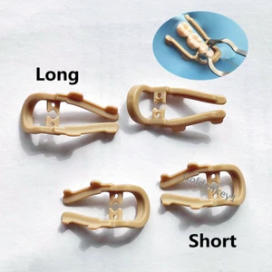 2Pcs Dental Distal Premolar Clamps Rubber Dam Sheet Soft Resin Clamp Long Short - Picture 1 of 9
