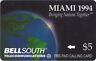 City of Americas 5$ TK 91 Telephonkarte/Phone Card Bell South Flamingo Miami