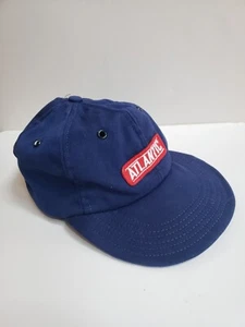 Vintage 1950s Mechanics Work Hat Cap *size 7 Medium* Navy Blue Sturdy Cotton - Picture 1 of 21