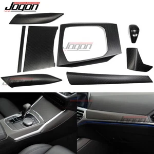 Tapicería interior de tablero de consola de carbono mate para BMW Serie 3 G20 320i 330i 2020-22 - Imagen 1 de 11