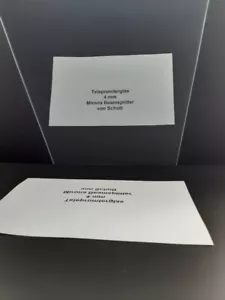 Teleprompter Glas Schott MIRONA®Beamsplitter 4 mm 20 x 25 cm - Bild 1 von 3