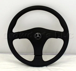 Volante Nardi Gara 3/3 365 mm cuero negro logotipo de Mercedes HECHO EN ITALIA - Imagen 1 de 10