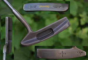 CUSTOM Torched Bronze Oil Can SPALDING TPM 6 Blade Putter Milled Engraved 34" - Picture 1 of 22