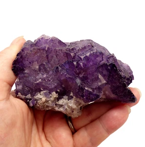 Lila Fluoritkristall Melchor Muzquiz Kohle Mexiko Mineralprobe 9 cm - Bild 1 von 14