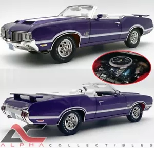 ACME A1805628 1:18 1970 OLDSMOBILE 442 W30 CONVERTIBLE - PLUM CRAZY PURPLE - Picture 1 of 1