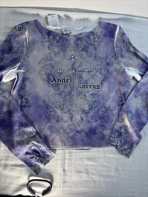 Pullover Top Juniors Manga Larga Elástico Talla XL Púrpura Pullover Angel Energy Foto 1 de 4