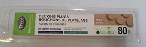 TREX HIDEAWAY DECKING PLUGS ROPE SWING COMPOSITE 80 CT TDPLGRS8001 - Picture 1 of 2