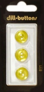 Dill Buttons ~ (0831) - 1/2" - 3 ct - Picture 1 of 1