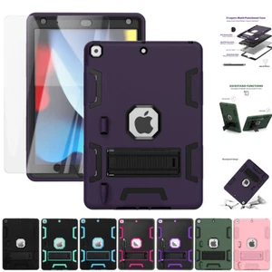 Rugged Shockproof Heavy Duty Stand Case Cover For iPad 9th/8th/7th Gen 10.2 inch - Picture 1 of 46