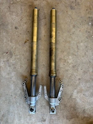 00-01 Yamaha YZF R1 horquillas delanteras suspensión horquilla patas  Foto 1 de 4