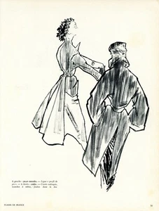 Pubblicità Jean Desses Gres Germain Krebs stampa moda francese Guy Demachy Art 1951 - Foto 1 di 1