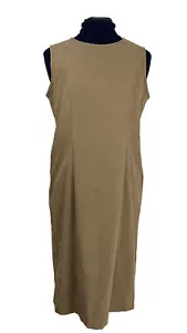 Samantha Taylor Women's Lined Dress Sleeveless Latte Sz 8 4010 - Picture 1 of 6