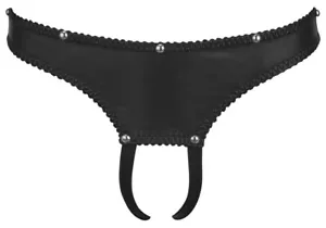 Tanga sexy de cuero ouvert talla: L o2000997 - Imagen 1 de 9